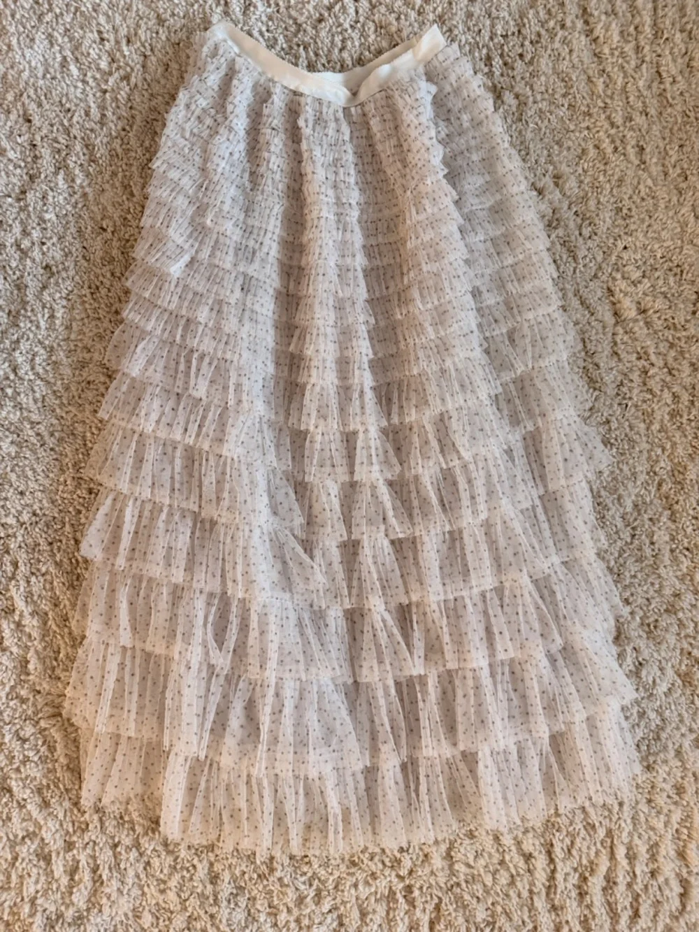 Free people return of the ruffle skirt med cream - Picture 3 of 4